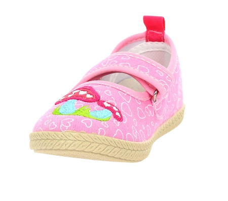 Różowe dziecięce baleriny na rzep w małych rozmiarach American Club