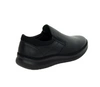 Czarne półbuty męskie wsuwane bez sznurowadeł garniturowe UNISOFT
