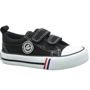 Czarne trampki dziecięce na rzepy do przedszkola American Club LH35/22