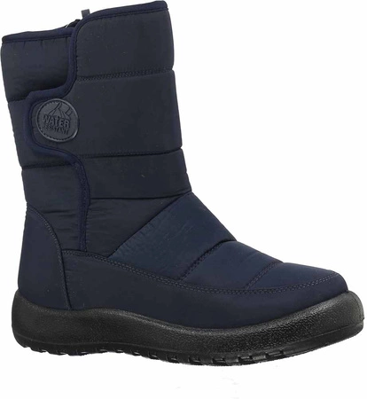 Granatowe śniegowce damskie wysokie ocieplane Jezzi