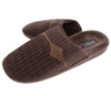 Brązowe klapki męskie papcie po domu zimowe zakryte American