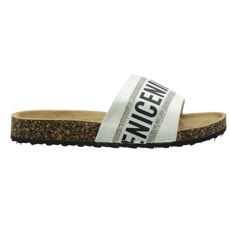 Klapki damskie białe profilowane Jezzi