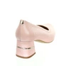  Czółenka damskie skórzane w kolorze perłowo/różowym Gino Fabiani