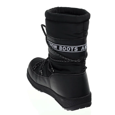 Czarne śniegowce damskie Emu SNOW BOOTS American Club