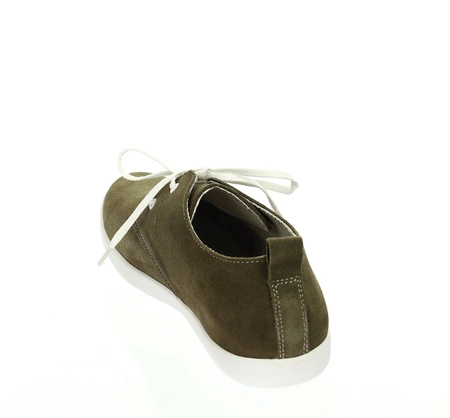 Skórzane półbuty męskie trampki zamszowe nobukowe American Club