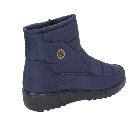 Ciepłe i eleganckie botki zimowe damskie na zamek śniegowce UNISOFT