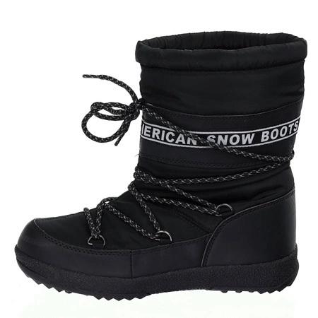 Czarne śniegowce damskie Emu SNOW BOOTS American Club
