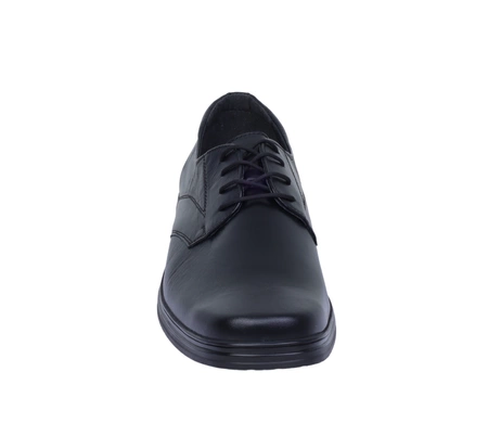 Męskie półbuty garniturowe skórzane komfortowe Łukbut