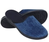 Granatowe klapki męskie po domu kapcie zabudowane zakryte palce BEFADO