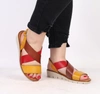 Hiszpańskie sandały damskie kolorowe skóra naturalna El Pimpi