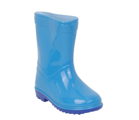 Błękitne kalosze chłopięce gumowce dziecięce wysokie