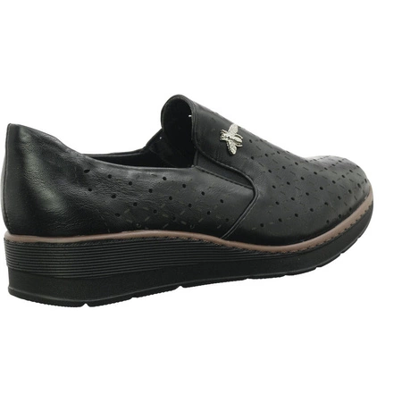 Czarne półbuty damskie eleganckie Jezzi