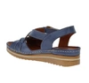 Niebieskie sandały komfortowe ze skóry naturalnej Gino Fabiani