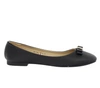 Czarne baleriny damskie z kokardką EVENTO