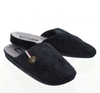 Czarne kapcie domowe męskie zabudowane palce American Club