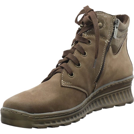 Niskie trzewiki skórzane damskie botki Helios