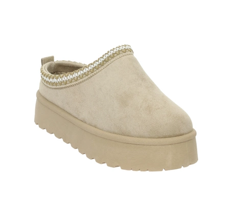 Wsuwane niskie śniegowce damskie EMU kapcie na platformie