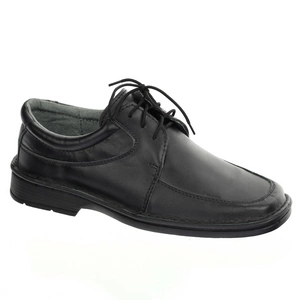 Skórzane buty garniturowe czarne półbuty męskie komfortowe Maximus