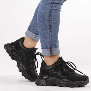 Czarne sneakersy damskie HIT 2023 NEWS