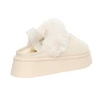 Beżowe kapcie z futerkiem na platformie wsuwane śniegowce świąteczne EMU
