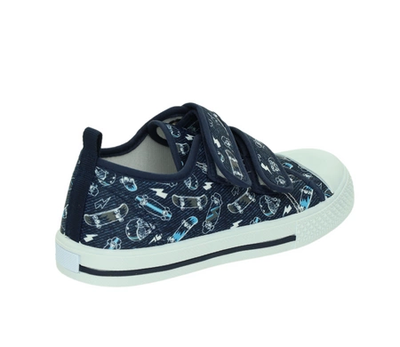 Tenisówki dziecięce na rzepy ze skórzaną wkładką American Club