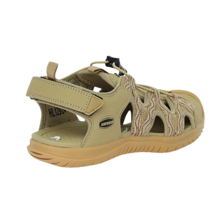 Zabudowane sandały damskie z gumowym noskiem trekkingowe górskie American Club