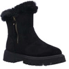 Czarne śniegowce damskie botki płaskie emu Jezzi
