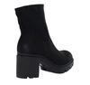 Czarne buty zimowe damskie na wygodnym obcasie Jezzi