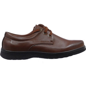 Brązowe buty męskie garniturowe sznurowane NEWS