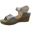 Sandały komfortowe na koturnie Jezzi 9SD98-0980 GREY
