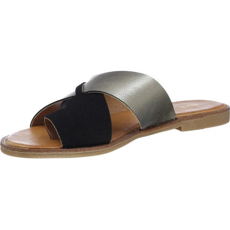 Klapki damskie płaskie z paskami na krzyż na co dzień Jezzi