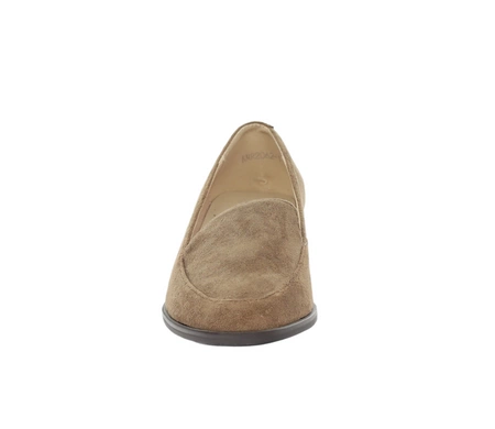 Półbuty damskie welurowe lordsy płaskie Jezzi