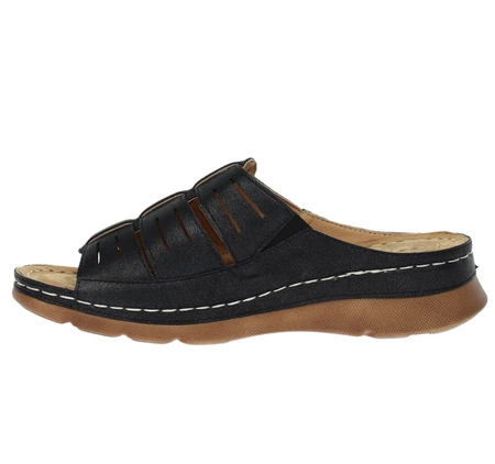 Wygodne damskie klapki zdrowotne szyte Jezzi