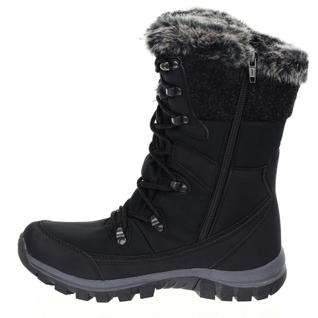 Czarne wysokie śniegowce z futerkiem American Club