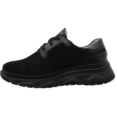 Sneakersy skórzane czarne damskie Gino Fabiani