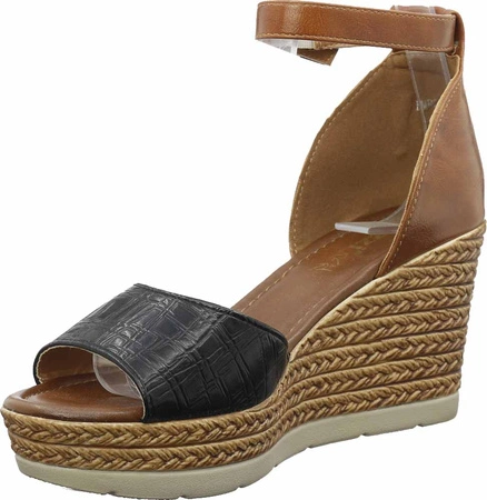 Sandały damskie na koturnie Boho Jezzi