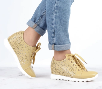 Półbuty damskie z ukrytą koturną Jezzi