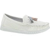 Białe mokasyny damskie skórzane oddychające Jezzi