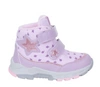 Różowe/fioletowe buty zimowe dla dziewczynki na rzepy ciepłe American Club