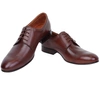 Brązowe półbuty męskie garniturowe skórzane Mc Braun