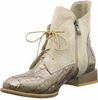 Beżowe botki damskie płaskie skórzane Massimo Lucchesi 2878