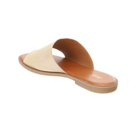 Złote klapki japonki damskie eleganckie Jezzi