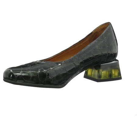 Eleganckie czółenka damskie skórzane obcas kaczuszka Gino Fabiani