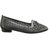 Baleriny srebrne damskie ażurowe czółenka elegancke Jezzi