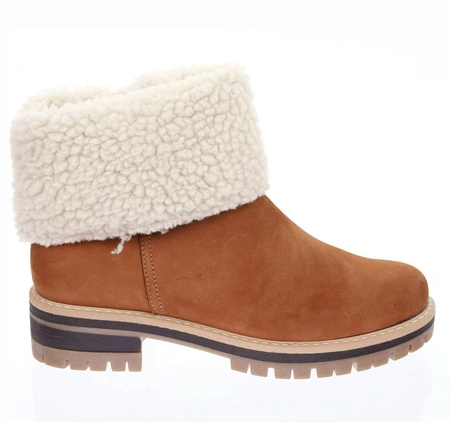 Śniegowce damskie skórzane Emu wełniane Polskie Gino Fabiani