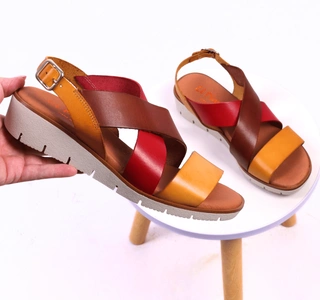 Hiszpańskie sandały damskie kolorowe skóra naturalna El Pimpi