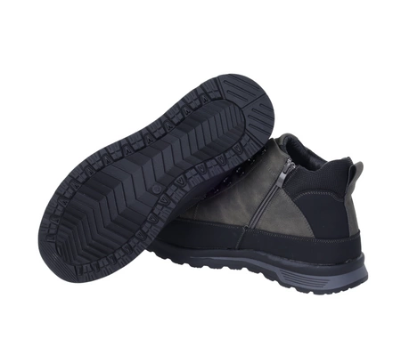 Ocieplane trzewiki męskie półbuty sportowe na zimę UNISOFT