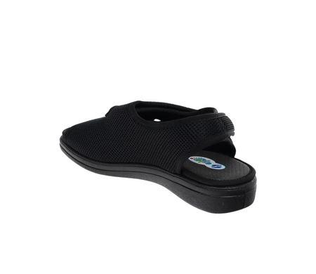 Komfortowe czarne klapki męskie kapcie BEFADO