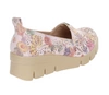 Eleganckie i komfortowe półbuty damskie wsuwane w różowe kwiatki Jezzi