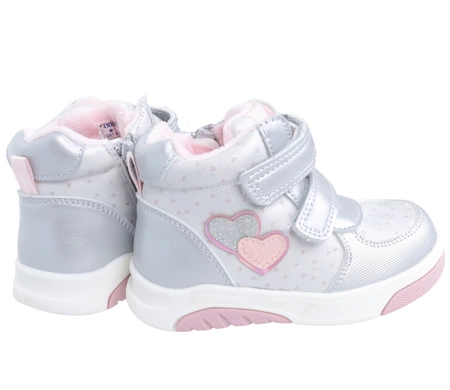 Ciepłe buty zimowe dla dziewczynki botki na rzepy tanie American